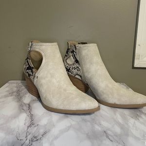 Snakeskin Booties